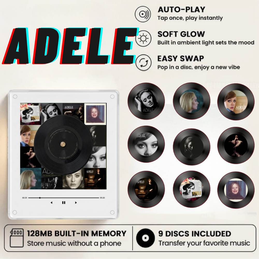 Music Box Plus 9 Mini Vinyl Records