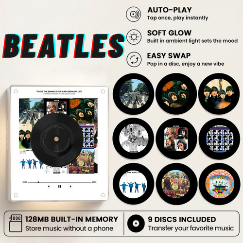 Music Box Plus 9 Mini Vinyl Records