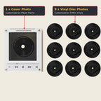 Custom Music Box Plus 9 Mini Vinyl Records