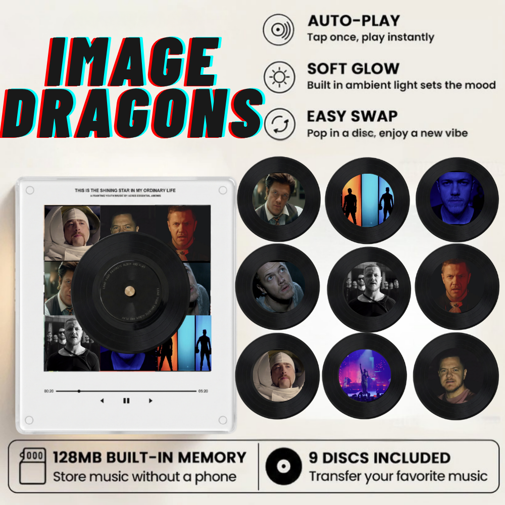 Music Box Plus 9 Mini Vinyl Records