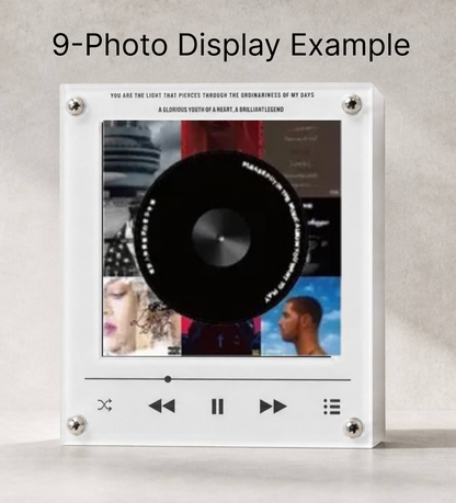 Custom Design Music Player Plus Nine Mini Vinyl Records