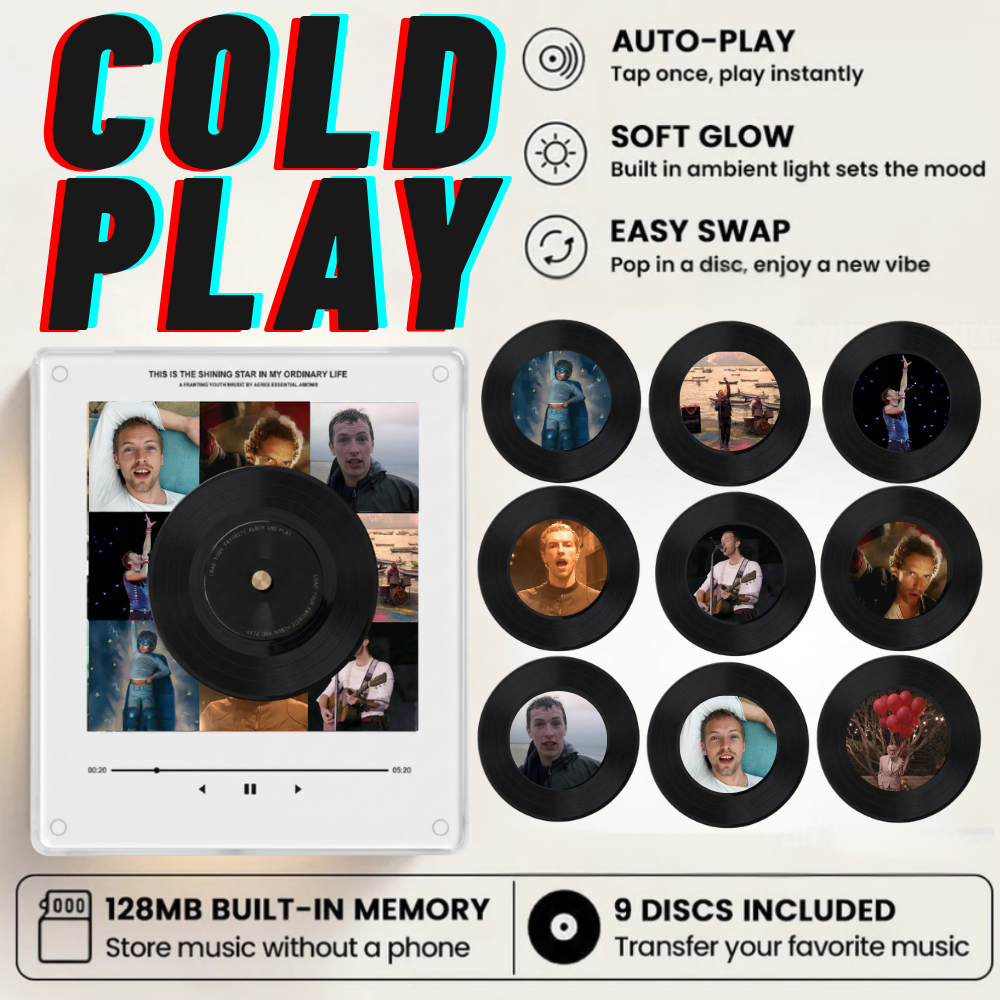 Music Box Plus 9 Mini Vinyl Records